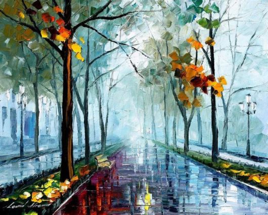 Beautiful Oil Paintings Using Only A Palette Knife