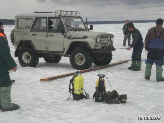 Ice Fishing Adventure in Russia