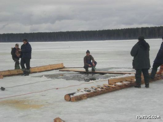 Ice Fishing Adventure in Russia