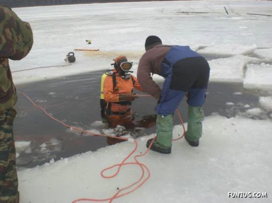 Ice Fishing Adventure in Russia