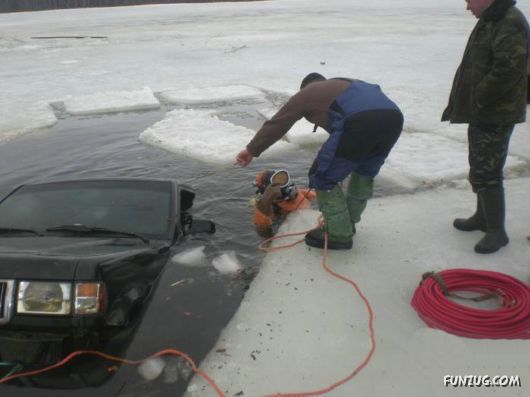 Ice Fishing Adventure in Russia