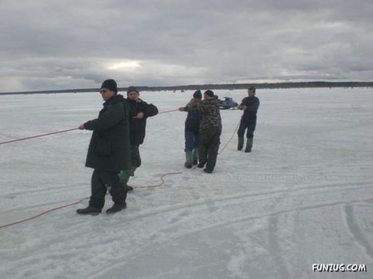 Ice Fishing Adventure in Russia