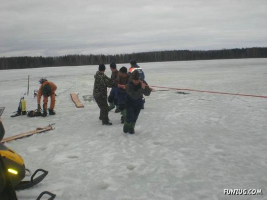 Ice Fishing Adventure in Russia