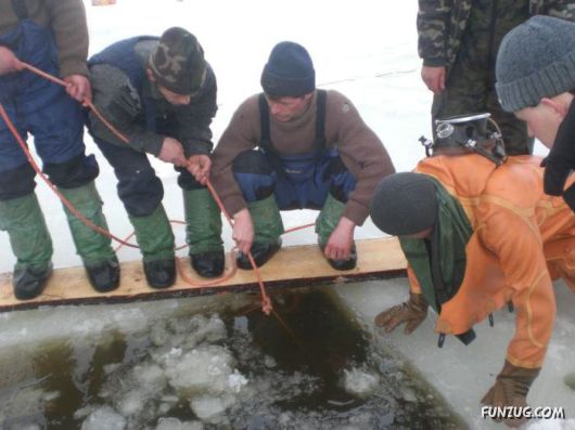 Ice Fishing Adventure in Russia