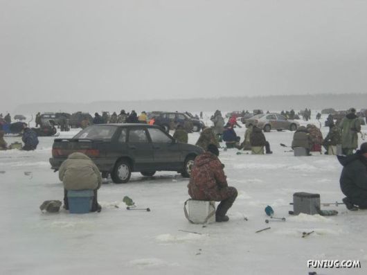 Ice Fishing Adventure in Russia