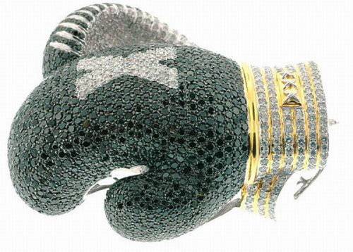 Boxing Gloves Made with Dimonds