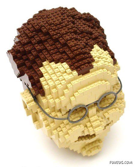 Amazing Lego Face Art