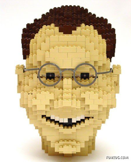 Amazing Lego Face Art