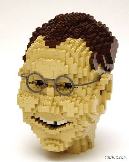 Amazing Lego Face Art