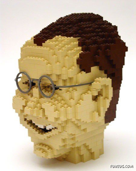 Amazing Lego Face Art