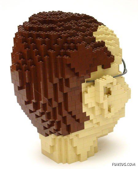 Amazing Lego Face Art