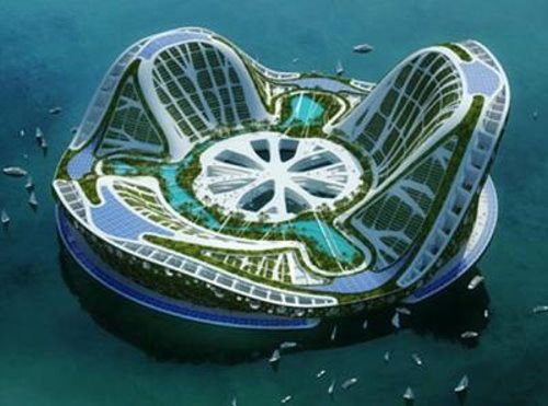Lilypad : Floating, Eco, Refugees Architecture