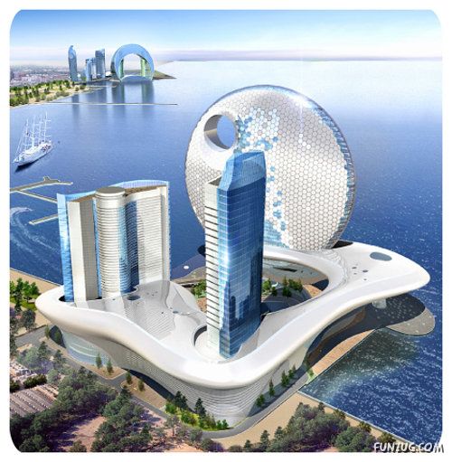 Amazing Moon Shaped Skyscraper