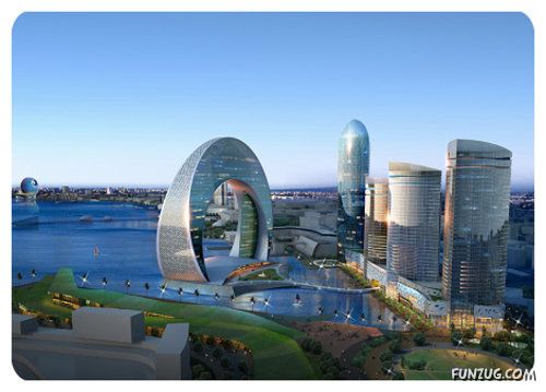 Amazing Moon Shaped Skyscraper