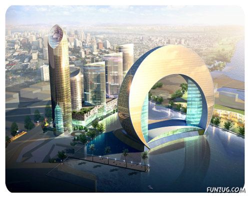 Amazing Moon Shaped Skyscraper