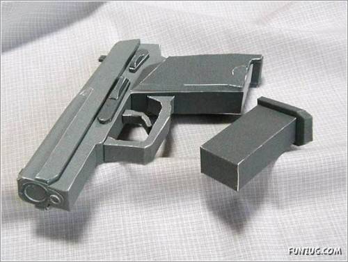 Amazing Papercraft Weapons Art