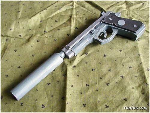 Amazing Papercraft Weapons Art