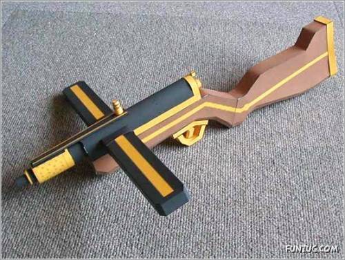 Amazing Papercraft Weapons Art