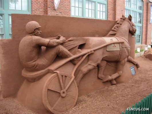 Sand Sculpture Art By Prince Edward Island, Canada