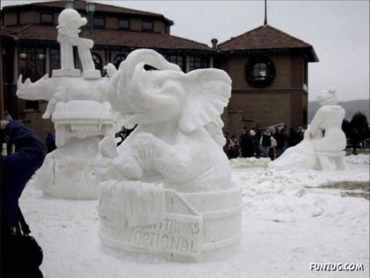 Amazing Snow Sculptures Art