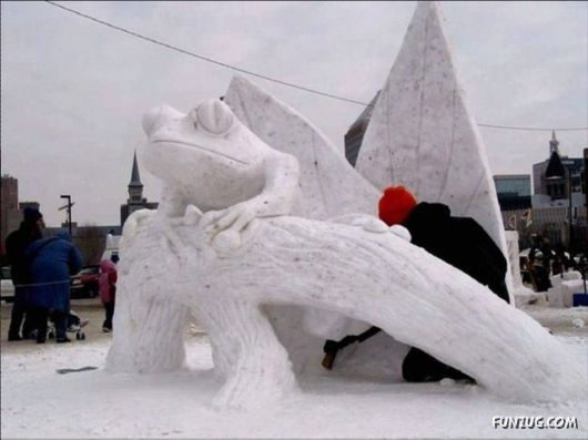 Amazing Snow Sculptures Art