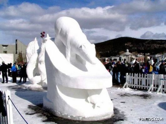 Amazing Snow Sculptures Art