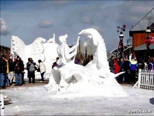 Amazing Snow Sculptures Art
