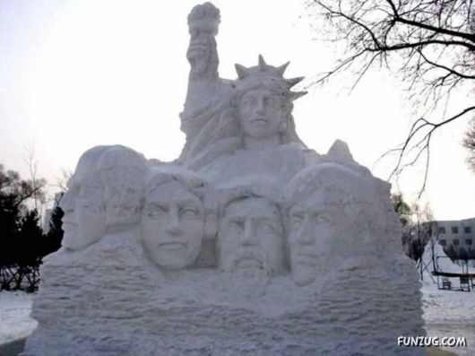 Amazing Snow Sculptures Art