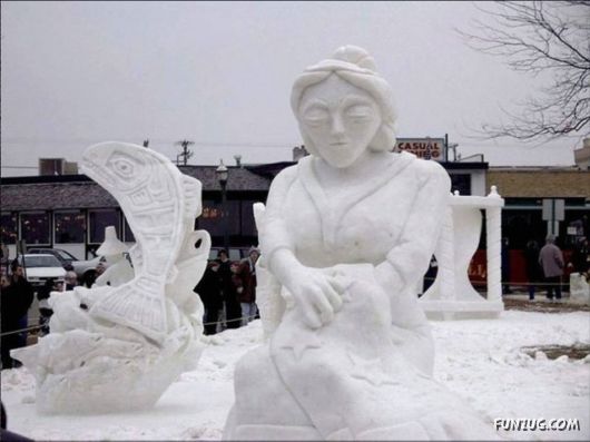 Amazing Snow Sculptures Art