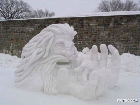 Amazing Snow Sculptures Art