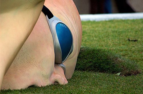 Amazing Sculpture of a Swimmer