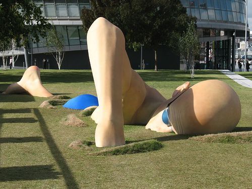 Amazing Sculpture of a Swimmer