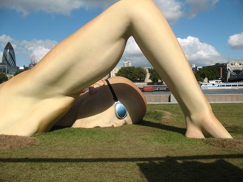 Amazing Sculpture of a Swimmer