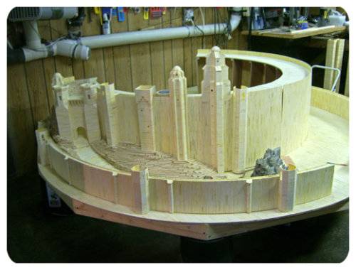 Amazing Minas Tirith Matchstick Model Art