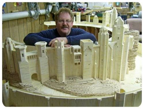 Amazing Minas Tirith Matchstick Model Art