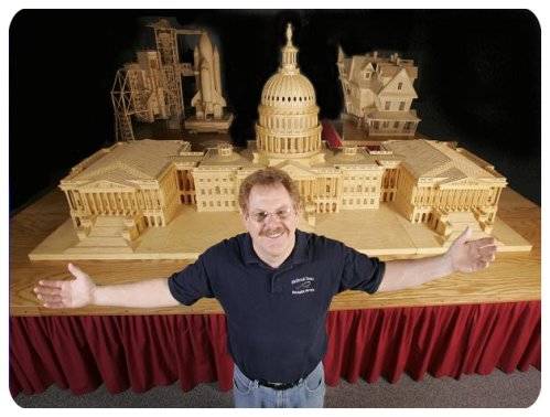 Amazing Minas Tirith Matchstick Model Art