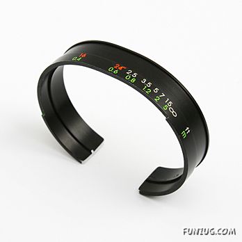 Vision Bracelets Made from Discarded Camera Lenses