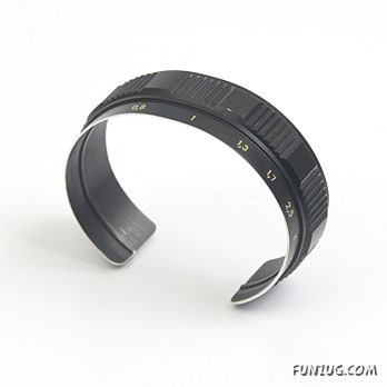 Vision Bracelets Made from Discarded Camera Lenses