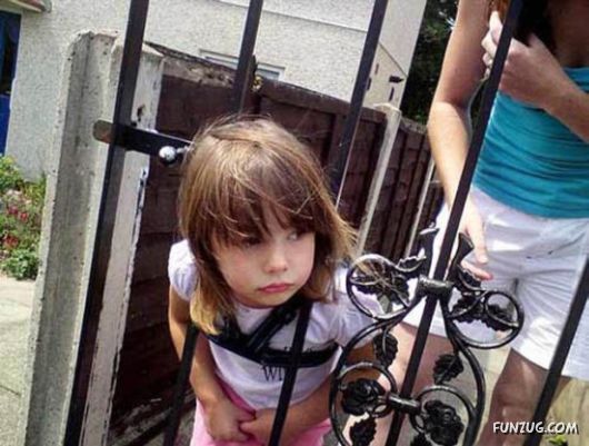 Kids Being Stupid And Getting Stuck In Things