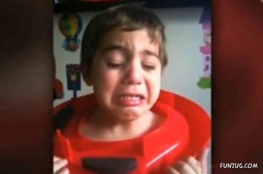 Kids Being Stupid And Getting Stuck In Things