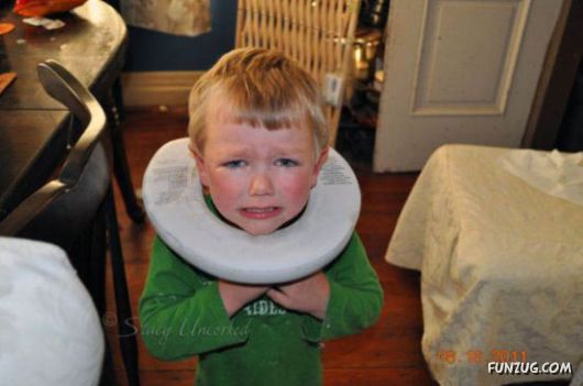 Kids Being Stupid And Getting Stuck In Things