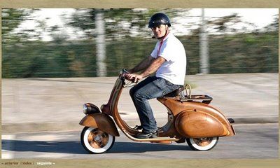 Vespa Daniela: The Wooden Scooter