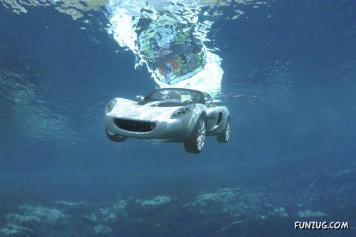 Worlds First Swimming Car