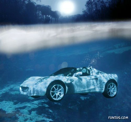 Worlds First Swimming Car