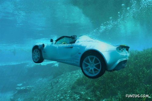 Worlds First Swimming Car