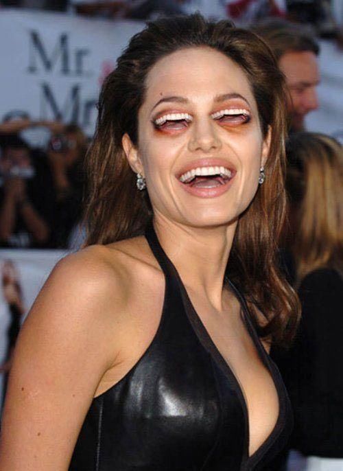 Mouth as Eyes? Amazing Photos of Celebrities!