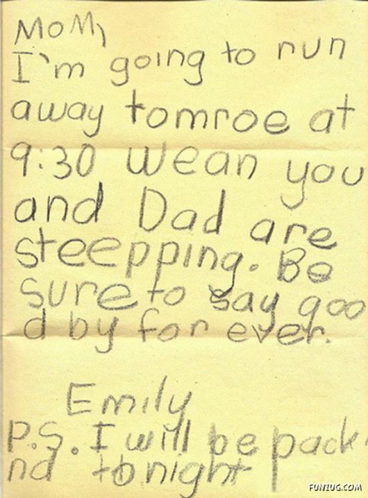Hilariously Honest Notes From Kids