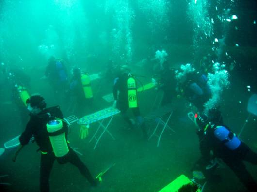 Ever Seen Underwater Ironing