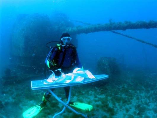 Ever Seen Underwater Ironing