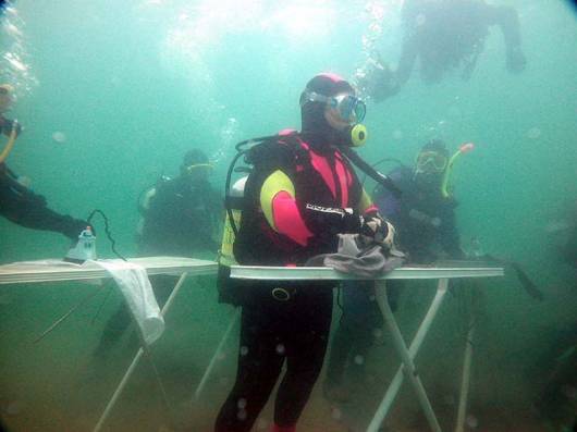 Ever Seen Underwater Ironing